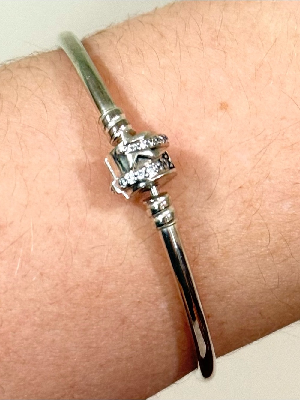 Pandora Moments Limited Edition Shooting Star Bangle Bracelet Sterling Silver - Picture 9 of 9